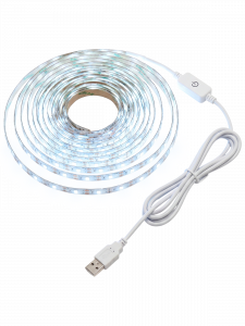 Огонек OG-LDL10 Белая 5050 светодиодная лента 0,3м (USB)